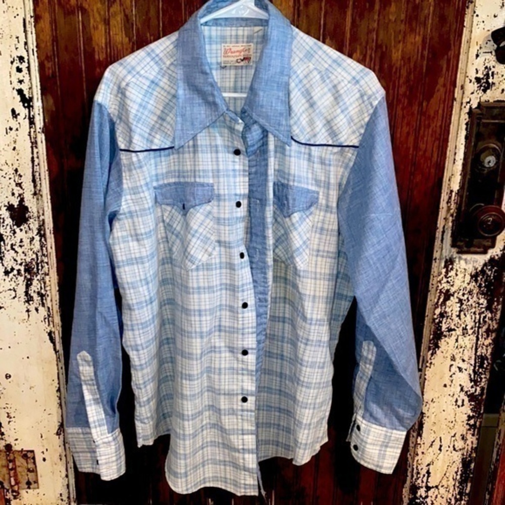 Vintage wrangler button down shirt